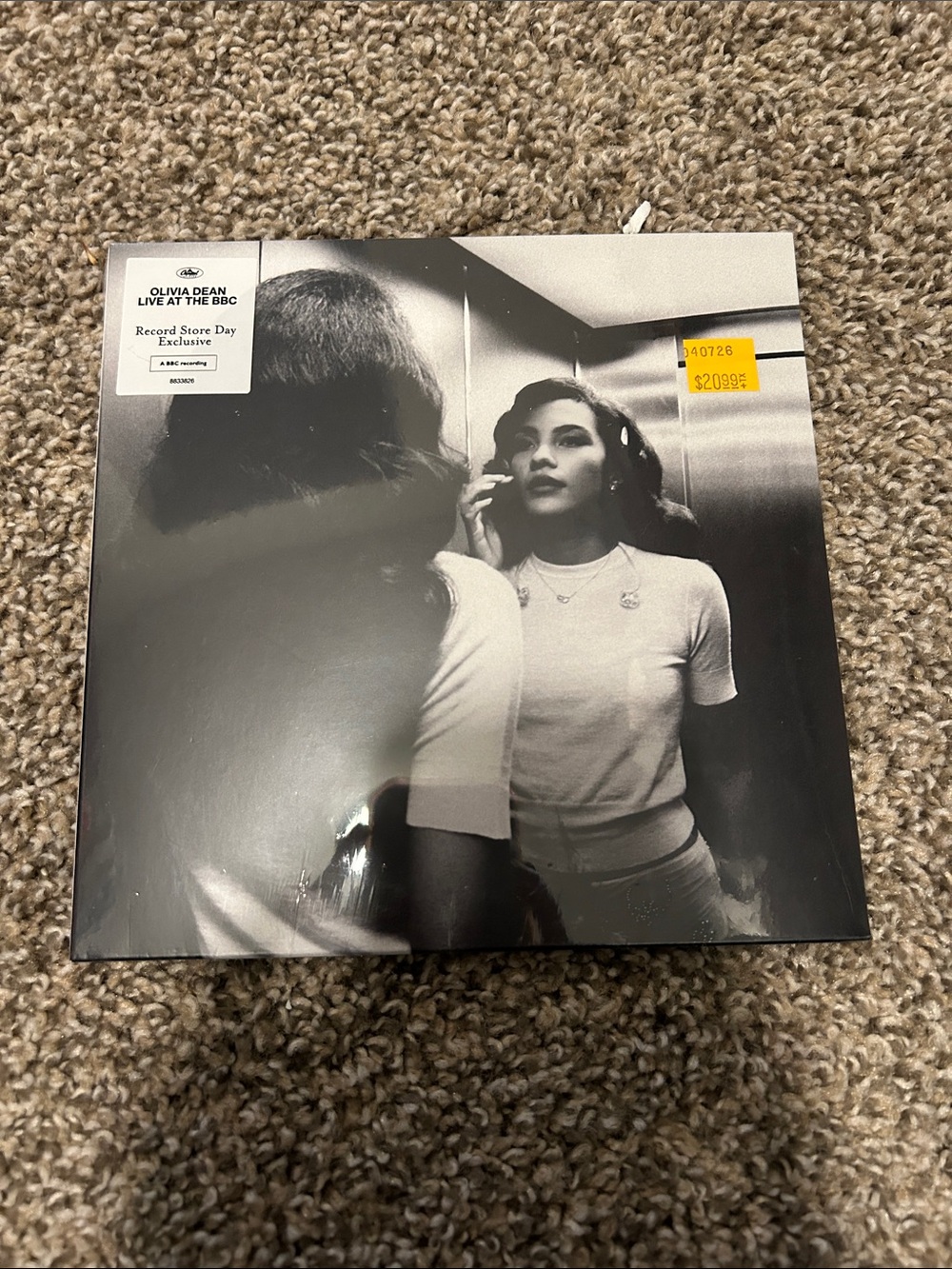 Olivia Dean “Live At The BBC” Vinyl - Black & White Cover